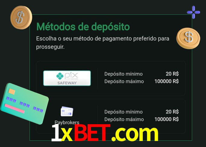 O cassino 1xbet.com oferece uma grande variedade de métodos de pagamento