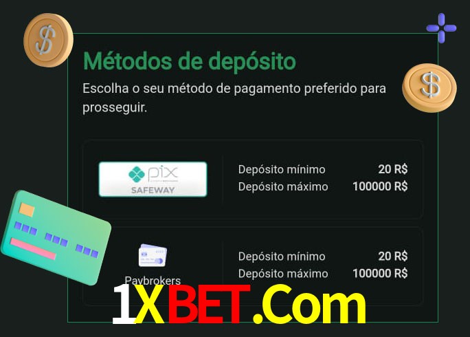 O cassino 1Xbet.Com oferece uma grande variedade de métodos de pagamento